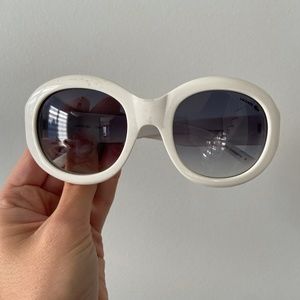 White Lacoste Sunglasses